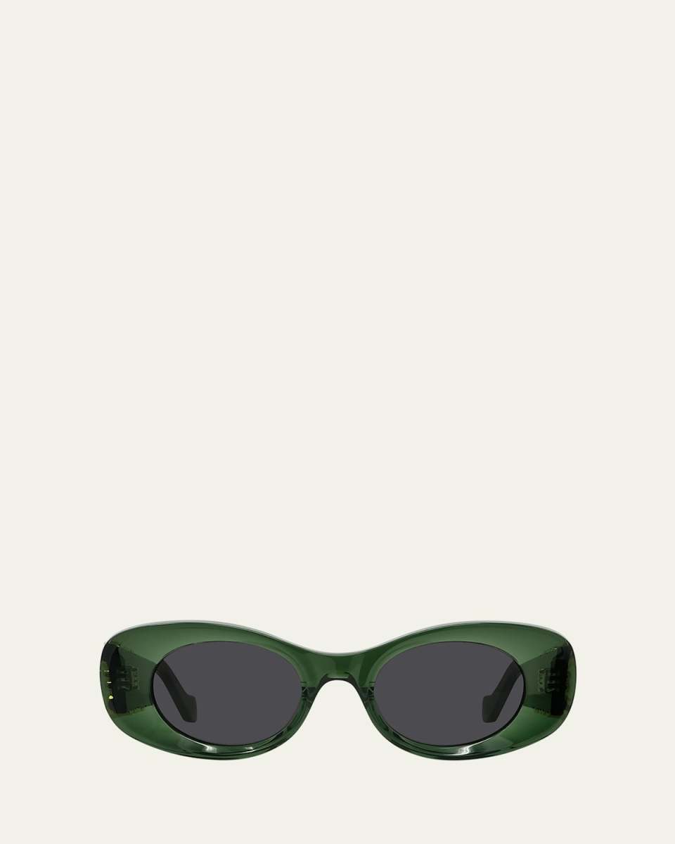 Anagram Oval Acetate Sunglasses